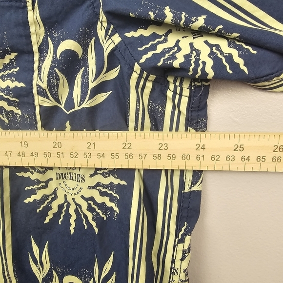 DICKIES Kelso Air Force Blue Short Sleeve Button-up Shirt Mens‎ Size XL Preppy - Picture 13 of 16